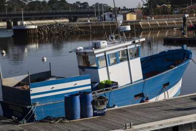 Bateau dans le port d'Hossegor